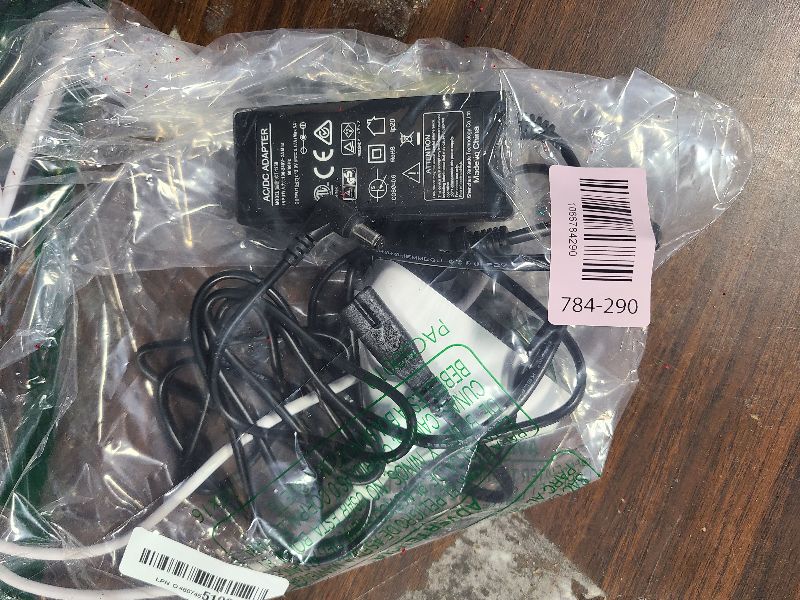 Photo 1 of 12V Power Cord for Clover Mini C300 C400 Series Wi-Fi Credit Card Reader Flex C401U Cradle K400 Starter Kit K400U Base PWR-YJ3PWR-PK FSP040-RHBN2 Charging Base Power Cord Supply