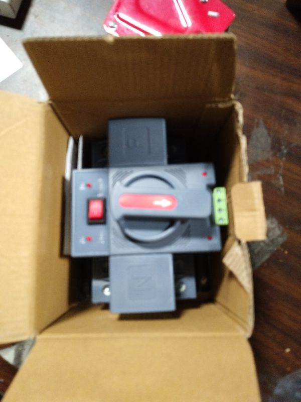 Photo 1 of 100Amp 110V AC Dual Power Automatic Transfer Switch, ATS 2P Manual Changeover Electrical Switch, Solar Back Up Power Auto Selector Overvoltage, Undervoltage 50/60Hz CE Certified