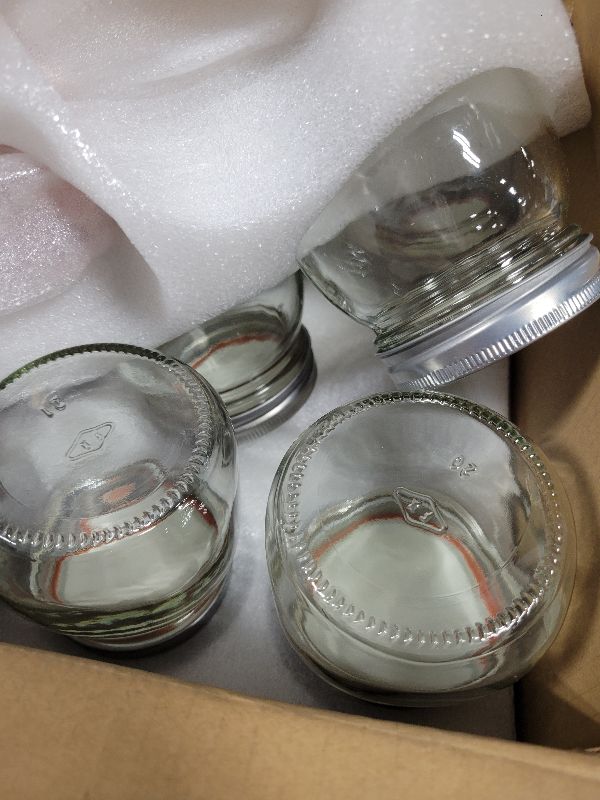Photo 1 of 10 oz Glass Mason Jars, 24 Pack Clear Glass Jars with Regular Lids, Canning Jars for Honey, Yogurt, Wedding Favors, Food Storage, Vegetables, Includes 40 Black Labels