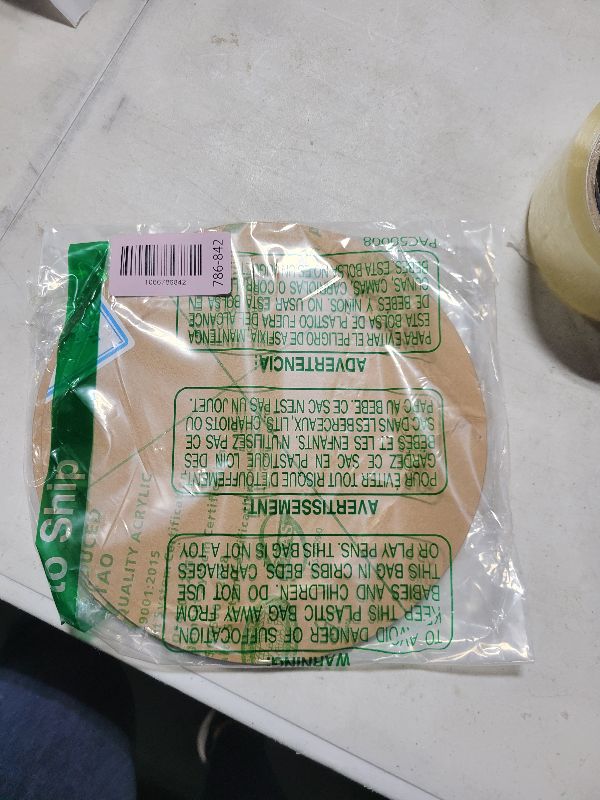 Photo 1 of 2 Pieces 1/8" Round Plexiglass Sheet, 8 Inch Diameter Clear Acrylic Circle, Round Cake Disk Acrylic Sheet, Plexiglass Table Top, Acrylic Backdrop