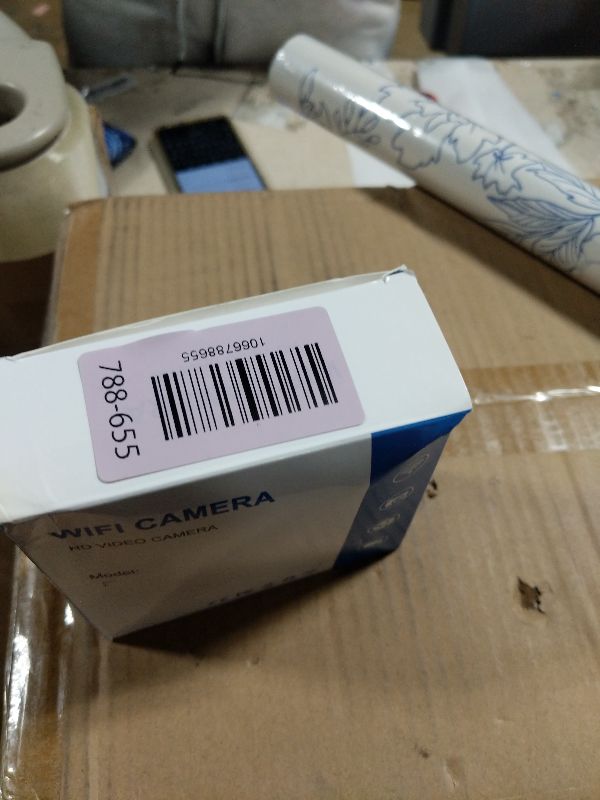 Photo 1 of 1080P HD Mini WiFi Camera - Night Vision Included, Motion Detection Remote Monitoring 160° Wide Angle Micro Monitor Small Cam for Baby Room Home Office Warehouse (1PCS)