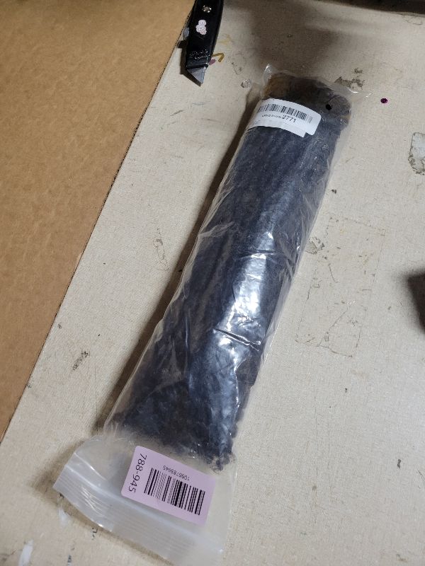 Photo 1 of 100% Real Human Hair 0.2cm Width 12 Inch Loc extensions Human Hair with Curly Ends 50 Strands per pack Full Handmade Dreadlock Extensions Can be dyed and bleached for Men Women Kids (12 Inch-50)