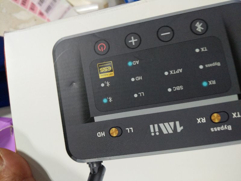 Photo 1 of 1Mii B03Pro Bluetooth 5.3 Transmitter Receiver for Home Stereo TV, HiFi Wireless Audio Adapter with Audiophile DAC & aptX Low Latency/HD/Adaptive, Long Range, Optical RCA AUX 3.5mm Outputs/Inputs