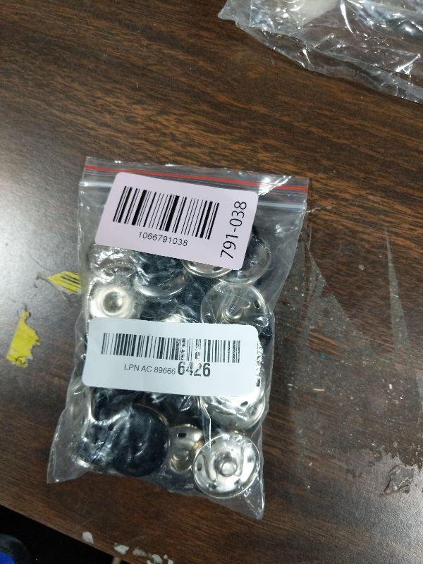 Photo 1 of 24 Sets Large 25mm Metal Snap Buttons (0.98 Inch) – Heavyweight Sew-On Press Stud Fasteners in Black & Silver – Sturdy Snap Fasteners for Clothing, Denim, Bags & DIY Projects