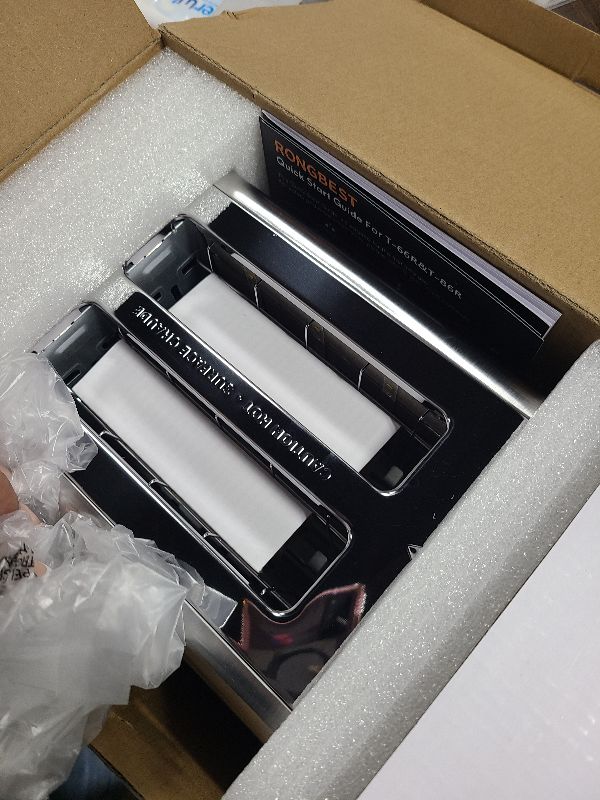 Photo 1 of 2 Slice Touch Screen Toaster with Wide Slots Stainless Steel Toasters Even Toasting for Bagels & Bread, Reheat & Defrost, Easy Removable Crumb Tray, Silver