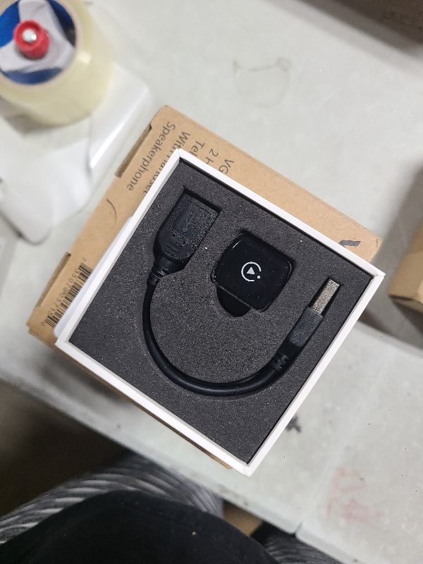 Photo 1 of 2 in 1 Wireless Carplay Adapter for Apple CarPlay & Android Auto Mini Size, Plug and Play, Car Play Wireless Adapter Compatible with iPhone iOS 10+, Android 11+, Fast and Stable Connection