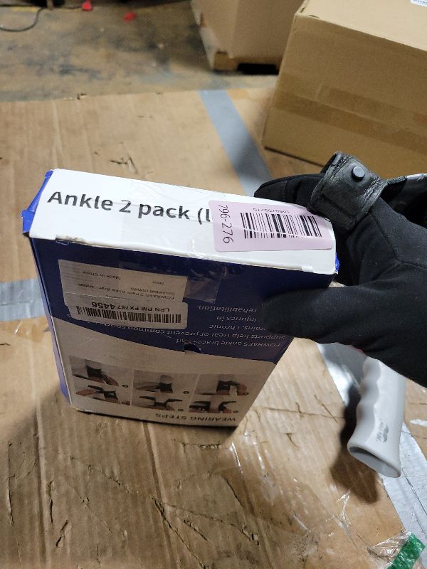 Photo 1 of 2 Pack Ankle Brace With Side Stabilizers,Ankle Sprain Brace for Men & Women Injury Recovery,Joint Pain Relief,Ankle Support for Running Volleyball Basketball (Small)