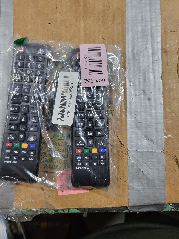 Photo 1 of 2 Packs BN59-01301A Remote Control for Samsung UA43NU7090 UN55NU7100 UN58NU7100 Smart 4K Ultra HDTV LED LCD 3D TVs, for BN59-01199F BN59-01289A Remote Controller Replacement with Batteries