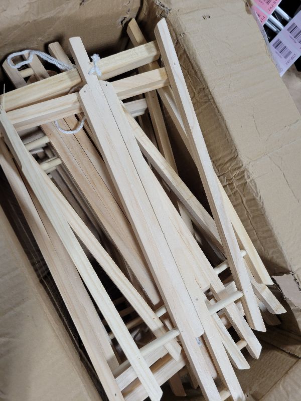 Photo 1 of 10 Pack 16 Inch Wooden Easel Stand, Portable A-Frame Tabletop Display Easel for Painting, Canvas, Photos, Signs, Art Easel forStudents, Beginners, Artists - Compact & Lightweight