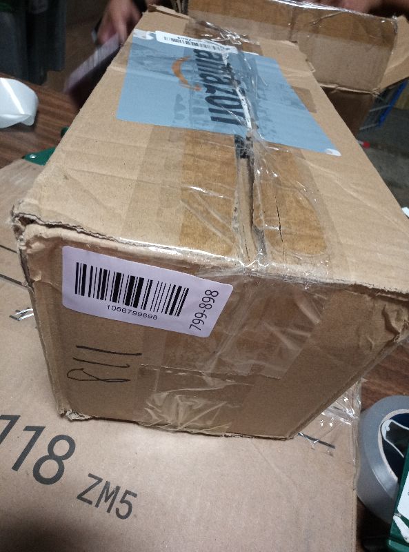 Photo 1 of 1 Large + 1 Small Cable Management Box Set – 2-Piece Cord Organizer Box, Home Office Desk Wire Storage & Cable Management Solution (Bamboo Lid/Black)