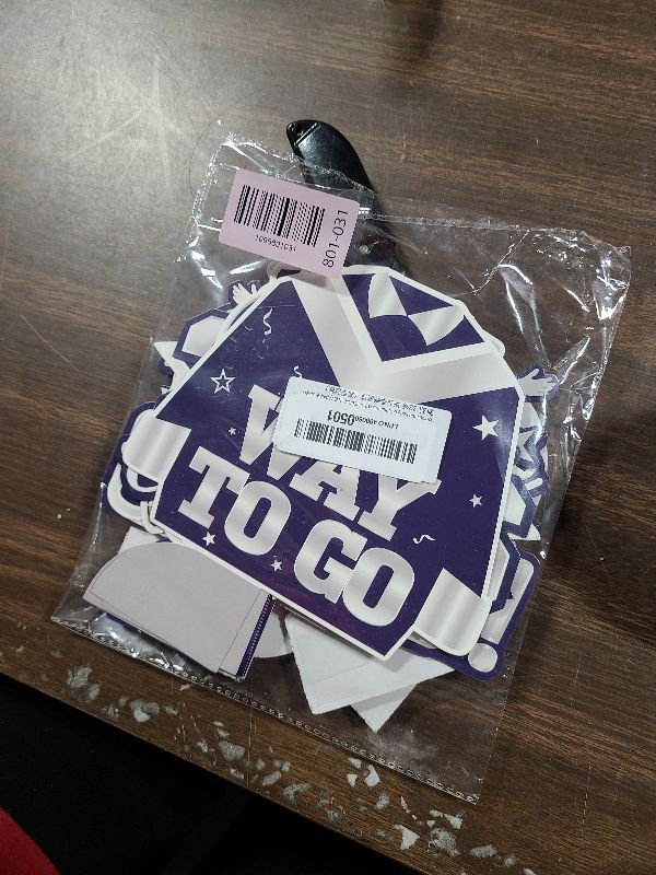 Photo 1 of 12Pcs Graduation Table Decorations,Navy Blue and Silver Graduation Decorations Honeycomb Centerpieces Class of 2026 Table Centerpiece, Graduation Decorations Blue and Silver for Table