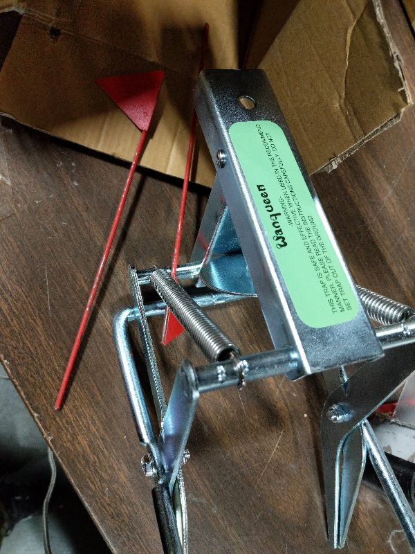 Photo 1 of 2 Pack Mole Traps That Kill Best, Vole Traps Outdoor Use Scissor for Lawns, Mole Trap Easy to Set Galvanized Steel Reusable Quick Capture Gopher