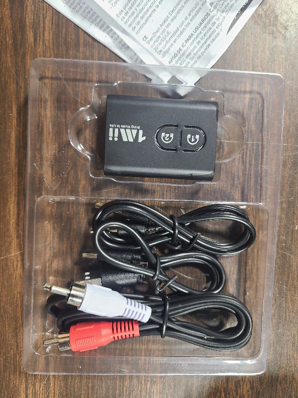 Photo 1 of 1Mii Bluetooth 5.3 Transmitter Receiver for TV to Wireless Headphones, Dual Link aptX Adaptive/Low Latency/HD Audio, Aux Bluetooth Audio Receiver Adapter for Home Stereo, Airplane, Boat, Gym