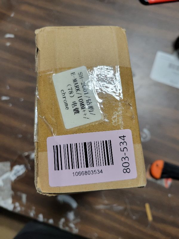 Photo 1 of 10MM Chrome Motorcycle Handlebar Rearview Side Mirrors for Sports Bike Cruiser Chopper Dirt Bike Scooter (Chrome)