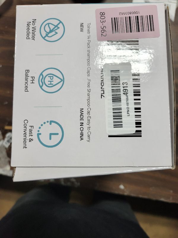 Photo 1 of 14 Pack Shampoo Caps No Need Rinse,Shampoo Caps for Bedridden Patients Elderly with 2 Cups,Fresh-Lather Rinse Free Hair Washing Caps for Hospital,Post-Surgery,Camping,Travel-Light,Need 130ML Water