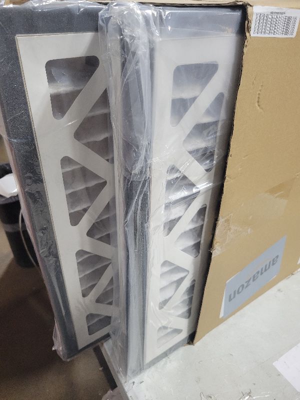 Photo 1 of 20x20x3 MERV 13 Pleated Air Filter Replacement for Zephyr VGF Series 20x20x3 Whole Home Return Air Grille Filter, MERV 13 Air Filtration System, 2 Pack