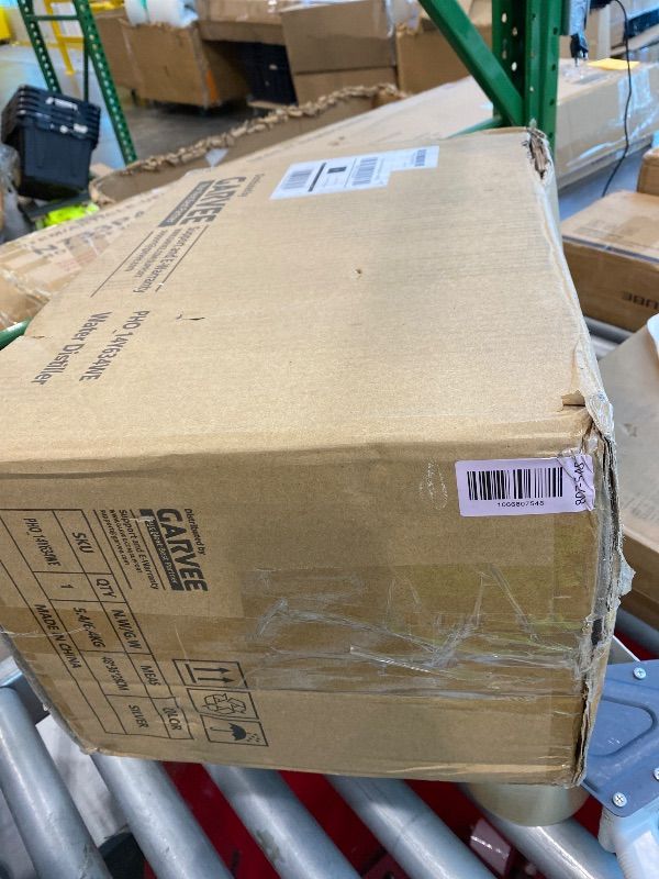 Photo 1 of **UNKNOWN IF MISSING PARTS**
Garvee 1.1 Gallon Water Distiller 750W Home Water Purifier with Glass Jug Drinking Water Purification Filter Set Produces Water with 2ppm Purity Ideal for Home and Office Use - Silver