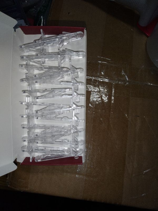 Photo 1 of 20 PCS Locking Shelf Pegs 5mm*3/4" Plastic Clear Shelf Pins & Pegs for Kitchen Cabinets, Bookcases, Wardrobe Transparent Plastic Shelf Support Pins, Compatible with Standard 5mm Holes