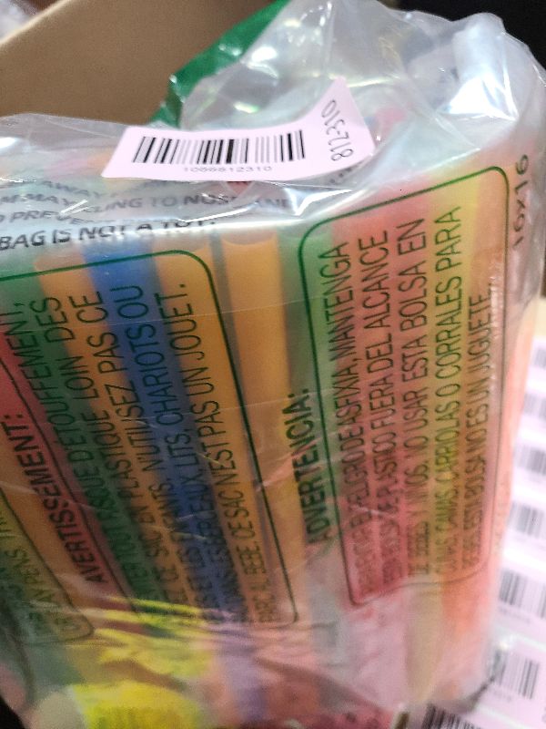 Photo 1 of 100 Pcs Jumbo Smoothie Straws,Colorful Disposable Wide-mouthed Large Straw.