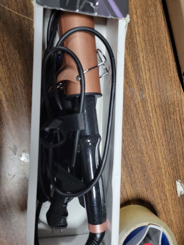 Photo 1 of 2 Inch Curling Iron Extra Long Barrel for Long Hair, Large Barrel Curling Wand Ceramic Tourmaline with LCD Display,10 Temps, Dual Voltage