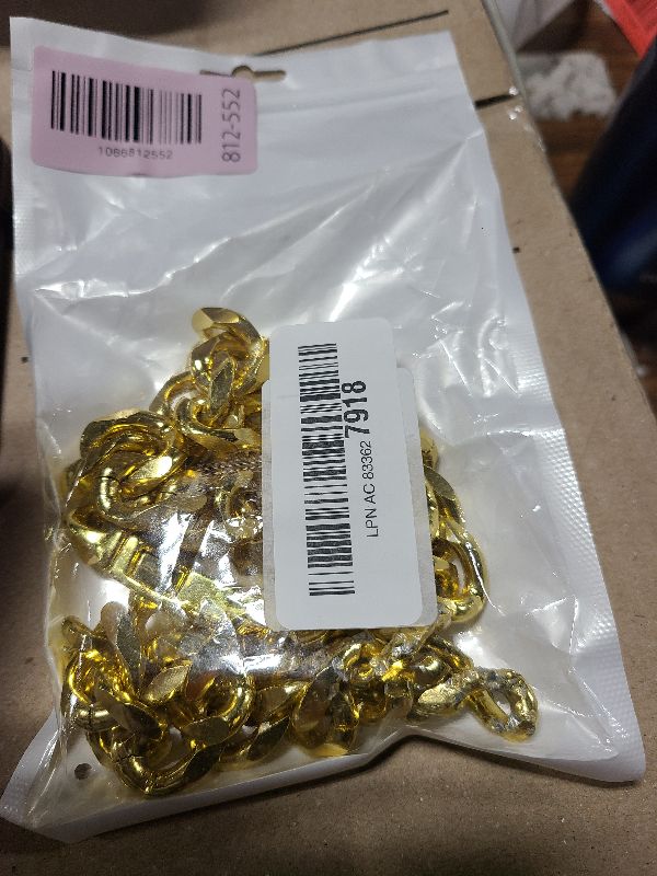 Photo 1 of 19mm Gold Plated Metal Cuban Link Chain Collar with Quick Release Buckle- Ultra Lightweight & Durable - Sizes (10”-26”) - Perfect for Dogs & Fashion Accessories (24 Inch)