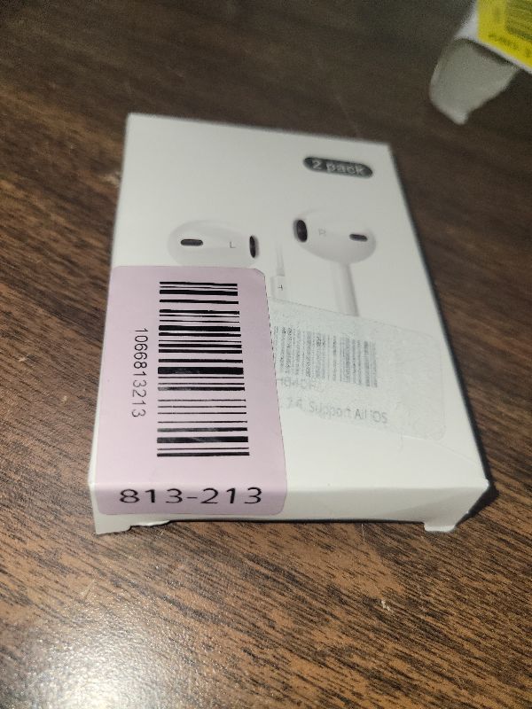 Photo 1 of [Plug and Play] 2 Pack for iPhone Headphones Wired Earbuds/Earphones with Built-in Microphone & Volume Control HiFi Stereo Nosie Reduction for iPhone 14 13 12 11 Pro Max XS XR X 8 7 6, Support All iOS