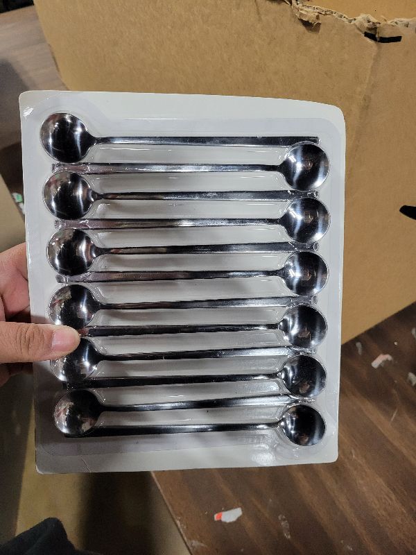 Photo 1 of 12 Pcs Teaspoons Set, 6.7 Inch Tea Spoons Long Handle, Small Teaspoons, Food Grade Stainless Steel Spoons, Long Spoon for Stirring, Metal Espresso Spoon, Coffee Bar Accessories