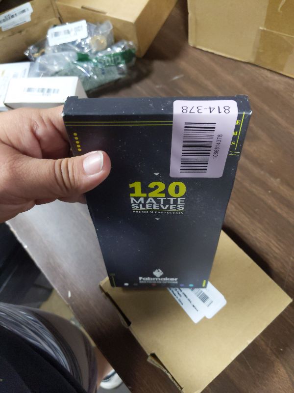 Photo 1 of 120Pack Card Sleeves for Trading Cards, Matte Card Sleeves Deck Card Protectors, Standard Perfect Shuffling, Baseball Card,Sports Cards,Game Card, 66x91mm, Purple