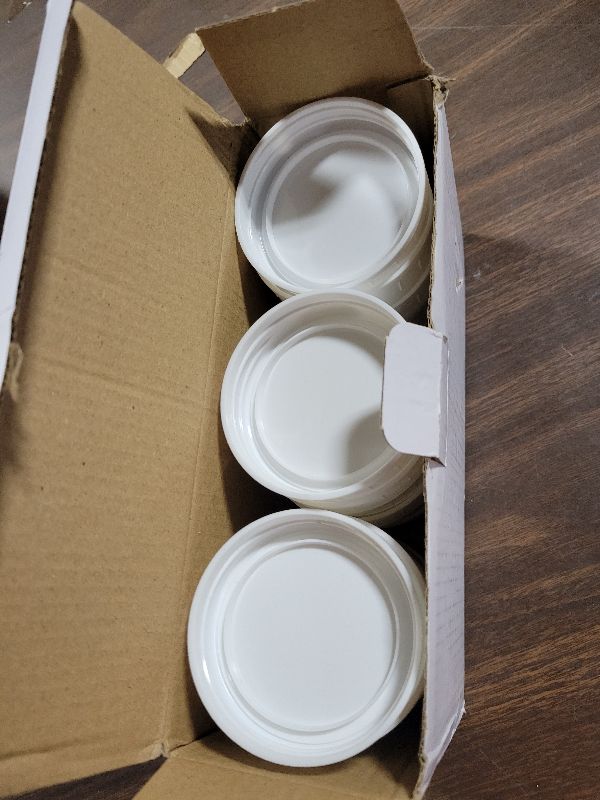 Photo 1 of 18 Pack REGULAR MOUTH Mason Jar Lids for Compatible with Ball, Kerr Regualr Mouth Jars - Plastic Storage Caps for Mason Jars, Canning Jars - Leakproof, Dishwasher Safe & Food Grade - White