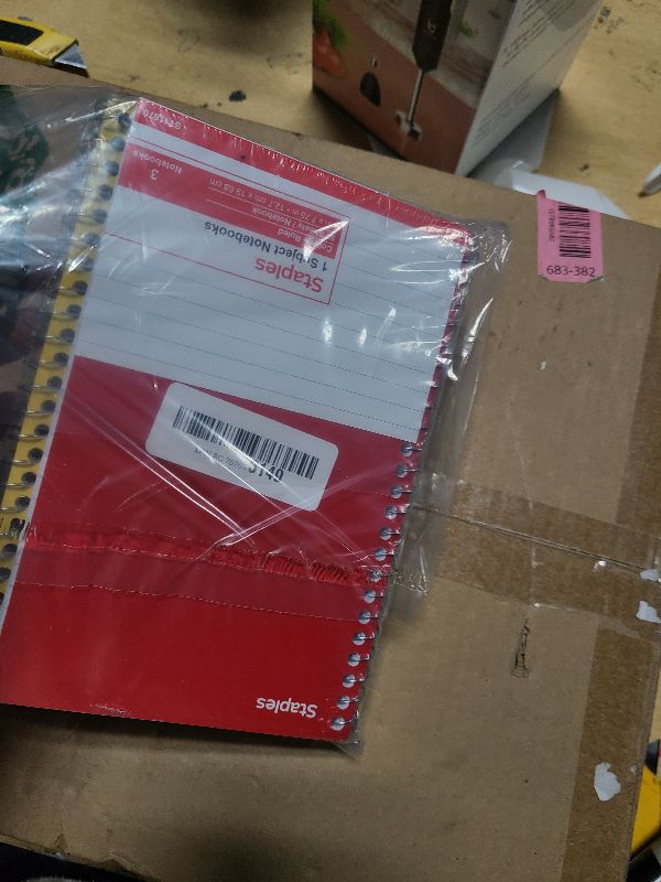 Photo 1 of 1InTheOffice 1-Subject Wirebound Notebook, College Ruled, 80 Sheets, Spiral Notebook 5x7, 7 3/4" x 5", 6/Pk (6)
