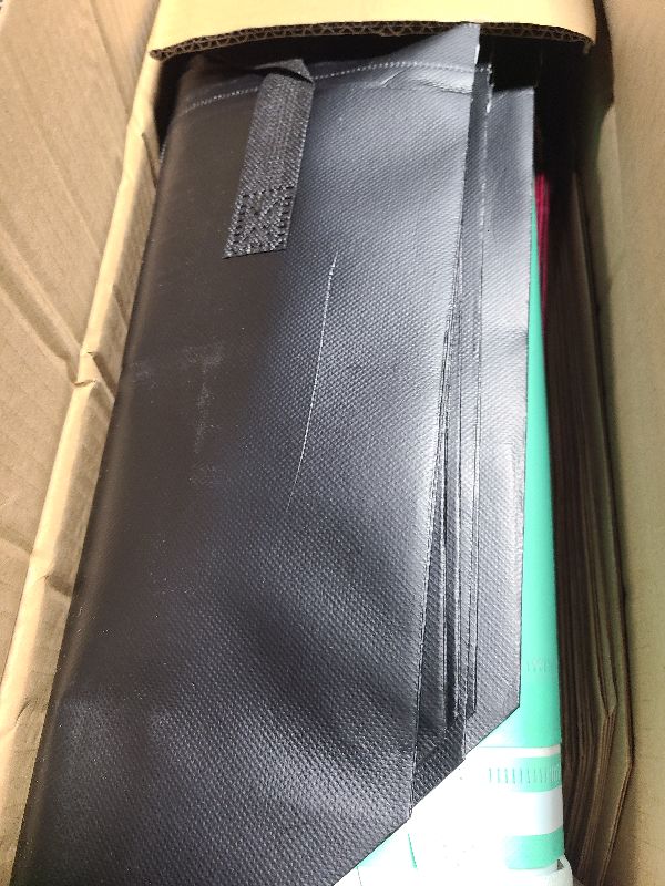Photo 1 of 120 Pcs Insulated Take Out Bags Bulk in Thermal Insulation Lunch Bag for Hot Cold Food Pizza Coffee Milk Tea Delivery Cooler Bag for Catering Restaurant Picnic (9.5 x 9.5 x 6 in) (120, 24x24x15)