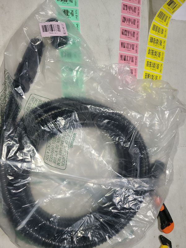 Photo 1 of 13FT x 1" Suction Hose Kit with Check Valve, for Well Pump Water Intake Easy to Install for Quickly Water Sucking from Garden Pond Canal Reservoir, Corrugated Pipe 13FT Long with 1”Female Inlet