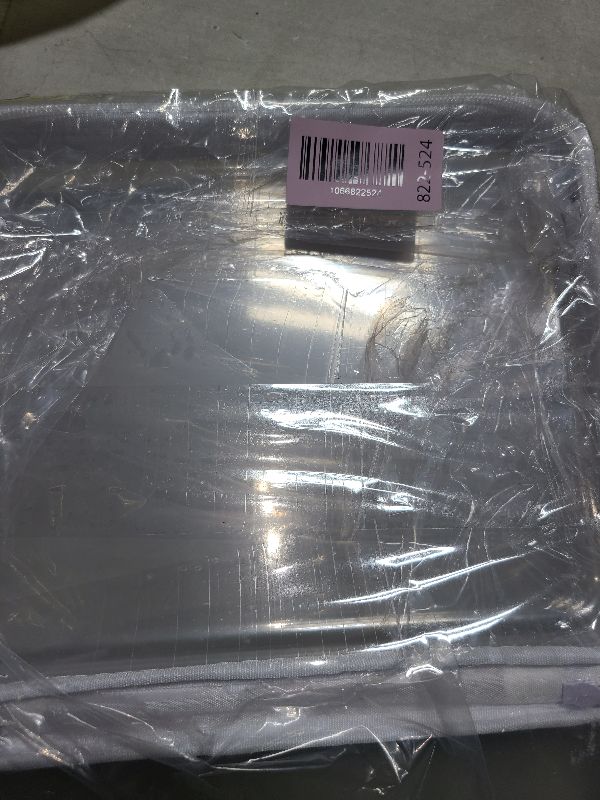 Photo 1 of 1PCS Large Clear Hard Shell Zipper Case, Makeup Organizer & Toy Storage Bag for Lego Bricks, Diaper Pouches, Cosmetic Bags, Transparent Pencil box, Puzzle Board Game, Portable Travel Toiletries