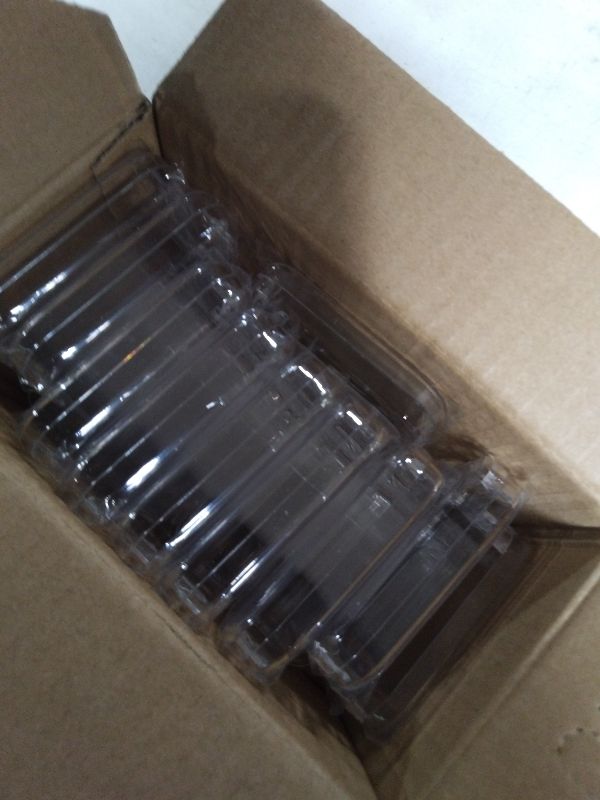 Photo 1 of 12pcs Press on Nail Storage Box with 60 Pcs Adhesive Double Sided Tape Clear Acrylic Nail Display Box Artificial False Nail Box Organizer Fake Nail Case Transparent Nail Packaging Boxes for Nail Salon