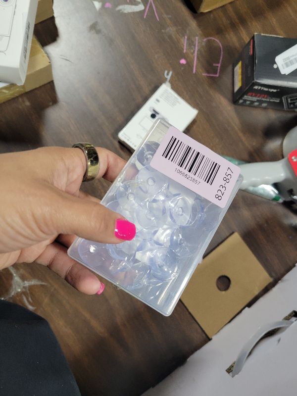 Photo 1 of 20 Piece Double Sided Suction Cups 20mm/0.8 Inch Clear PVC Plastic Sucker Pads for Glass Table Mirror Furniture Spacers