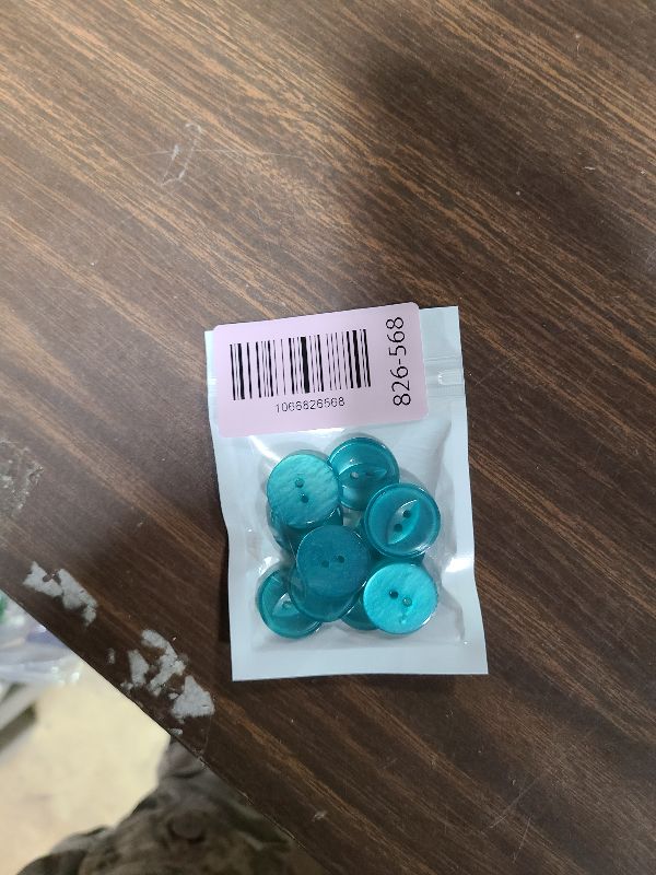 Photo 1 of 10PCS 4/5Inch (20mm) 2-Hole Resin Sewing Buttons, Thickened Round Craft Buttons Replacement for Clothing, Coat DIY Sewing and Craft Projects Lake Blue