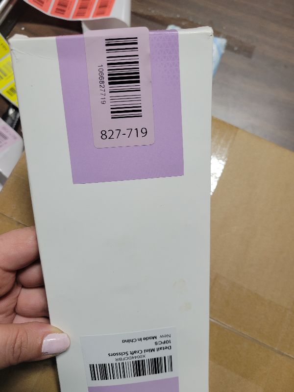 Photo 1 of 10 Pcs Small Scissors All Purpose, Stainless Steel Sharp Mini Detail Craft Scissors with Protective Cover for Embroidery, Paper Cutting, Sewing, Knitting, Crafting, 3.5"