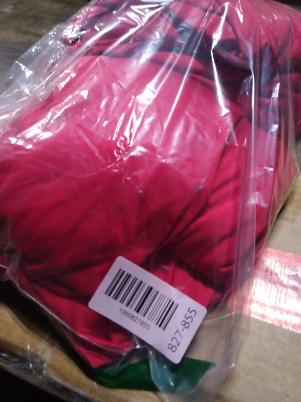 Photo 1 of 10x10ft Wrinkle Free Red Backdrop Curtain for Parties Soft Fabric Drapes Wedding Red Curtain Backdrop for Birthday Party Decorations Background for Photography 5x10ft, 2 Panels