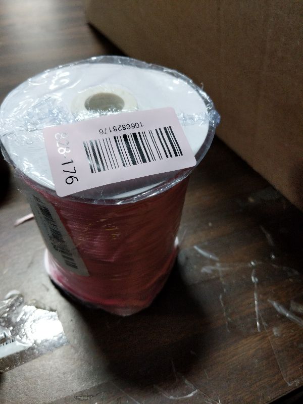 Photo 1 of 1/8 Inch x 870 Yards Pink Thin Solid Satin Ribbon Giant Spool Double Face Woven Polyester Fabric Ribbons for Crafts Hanging Tags Invitation Card Balloons Bouquet Hair Gift Wrapping Party Decoration