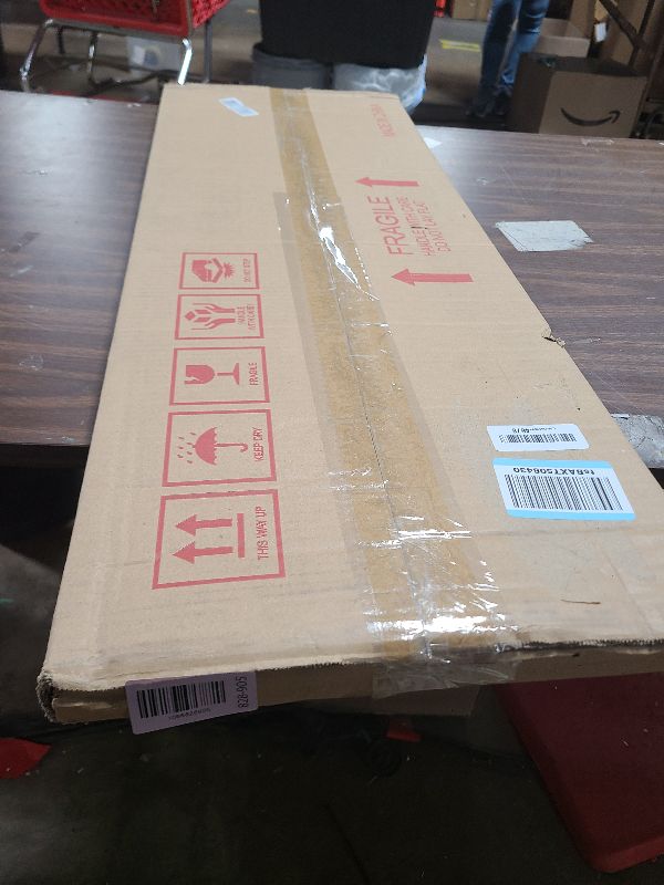 Photo 1 of 13.5x40 Black Shadow Box Frame - Contemporary Wood Shadow Box Complete with UV Acrylic, Foam Board Backing & Hanging Hardware