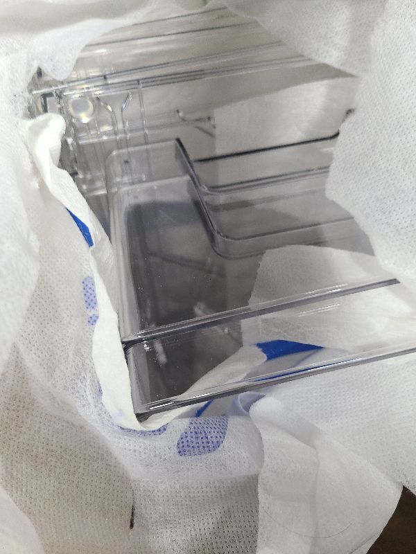 Photo 1 of 2 Pack Stackable Storage Drawers,Plastic Organizers Bins, Drawers Storage with Handles and Movable Dividers for Organization and Storage in Fridge,Bathroom, Pantry, Kitchen Cabinets, Under Sink