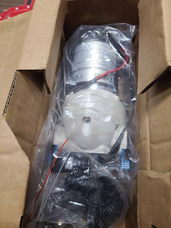 Photo 1 of [Upgraded Version] R3526144D RV Water Pump,3 GPM 12V DC 50 PSI Triplex Self-Priming Diaphragm Water Pump Replace R3526144D/03526-144A,Quiet & Auto Shut-Off,for RV Boats Camper Trailers-White