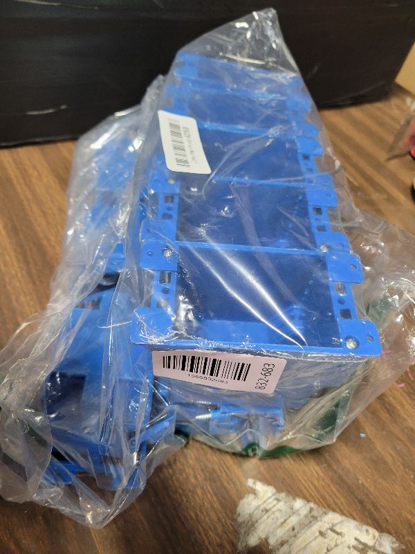 Photo 1 of 10 Pack Single Gang Electrical Outlet Box, Old Work Box, 14 Cubic Inch Switch Box Plastic Outlet Box 1-Gang Electrical Outlet Box Extenders for Residential Commercial Old Job Applications