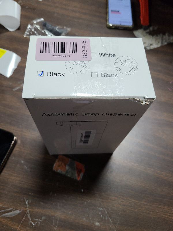 Photo 1 of 2 Pack Automatic Soap Dispenser: 13.52oz/400ml Wall Touchless Liquid - 4-Level Adjustable Modern Electric Hand Soap Dispenser - Kitchen Bathroom Kids Family Black