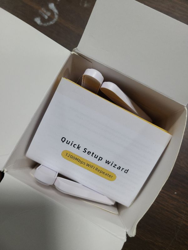 Photo 1 of 1200Mbps WiFi Extender Signal Booster for Home, Dual Band 5GHz/2.4GHz Wireless Internet Repeater with 4 External Antennas, Covers Up to 3600 Sq.ft & Supports 80 Devices, AP Mode with Ethernet Port