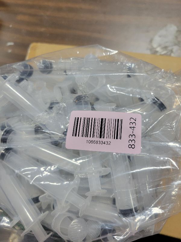Photo 1 of 10ml Syringes Bulk 200 Pack Plastic Large Syringe with Tip Cap, Measuring Syringes, Oral Syringe for Scientific Labs, Feeding Pets, Measurement,Refilling, No Needle