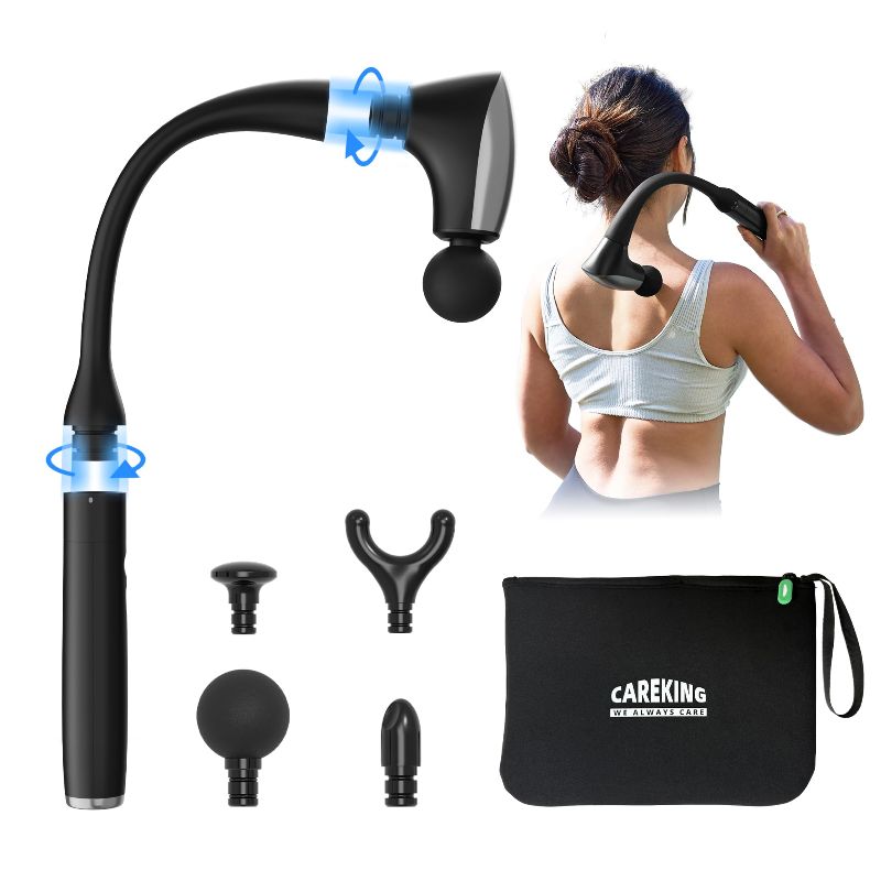 Photo 1 of 2-in-1 Detachable Muscle Massage Gun Deep Tissue with 20'' Extension Handle, Back and Neck Massager for Pain Relief, Handheld Massager for Shoulder Lower Back Leg Waist, FSA-HSA Eligible