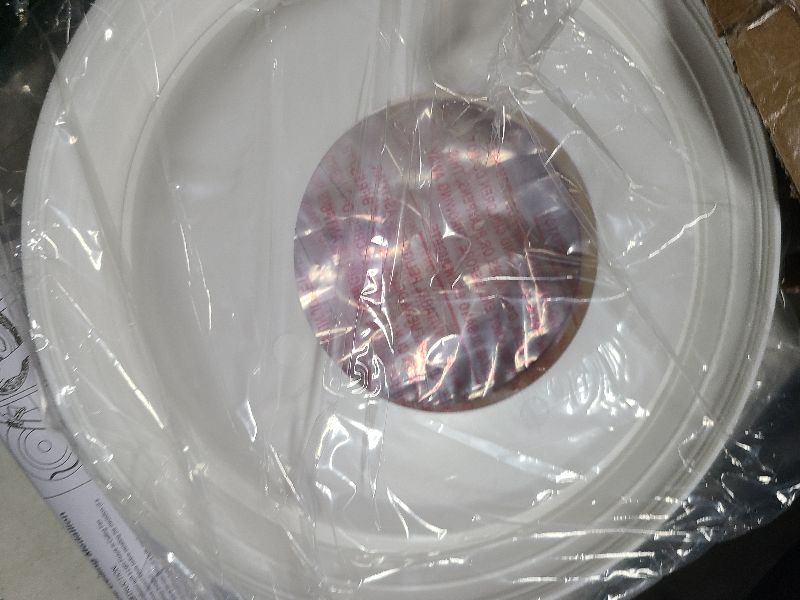 Photo 1 of 2Packs Molded Nylon Ceiling Medallion for Light Fixtures and Ceiling Fans, 9.8"OD x 4"ID x 0.94"P (Fits Canopies up to7-1/4")?White?