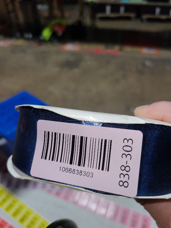 Photo 1 of 1-1/2 Inch 100 Yards Dark Blue Satin Ribbon, Solid Fabric Ribbon Roll for Flower Bouquet, Gift Wrapping, Roses Making, Handmade Crafts