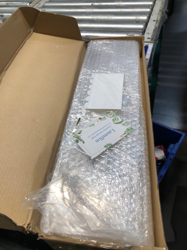 Photo 1 of ***STOCK PHOTO FOR REFERENCE ONLY ***Sezanrpt 20 Inches Acrylic Wall Shelves 2 Pack, Floating Shelf for Wall Mounting, Acrylic Display Ledges for Funko Pop Figures, Home Décor, Living Room, Gaming Room, Plants(20 inch, White)